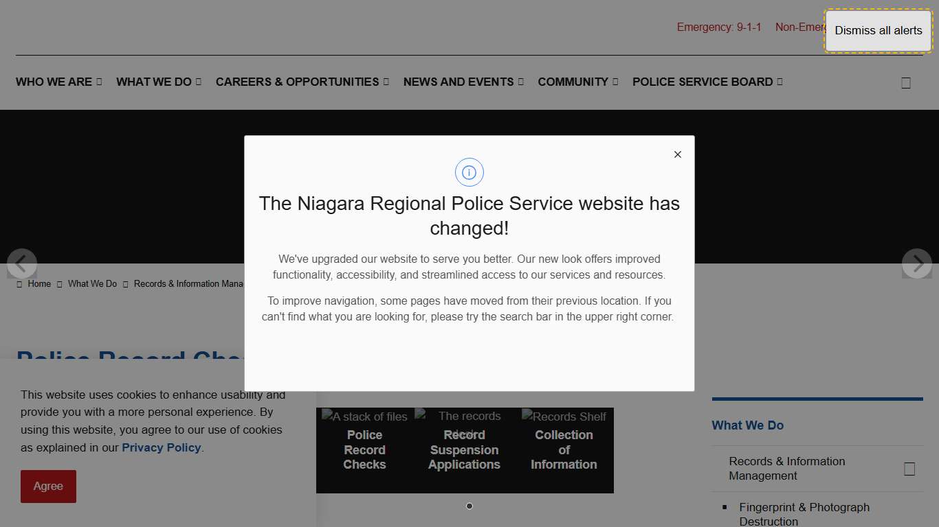 Police Record Checks Niagara Regional Police Service
